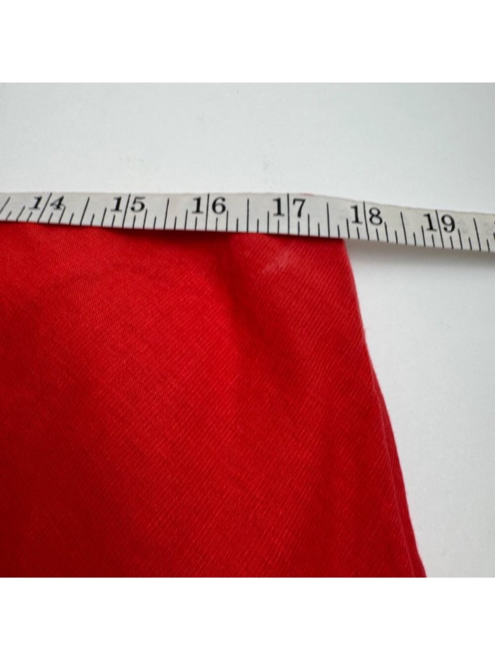 Beach Riot Celeste Strapless Top Red Size XL Linen Cotton Blend Resortwear Flowy - Picture 8 of 10